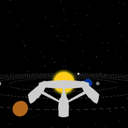 OpenGL Space Game Screenshot